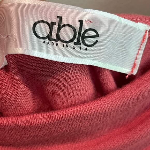 able Pink Jersey Knit Sleeveless Dress - size Medium - Picture 5 of 5